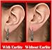 EarLite 120 (60 Ea X 2 packs) Invisible Earring Ear Support Waterproof Patches in ZipLock Pouch - Made in USA