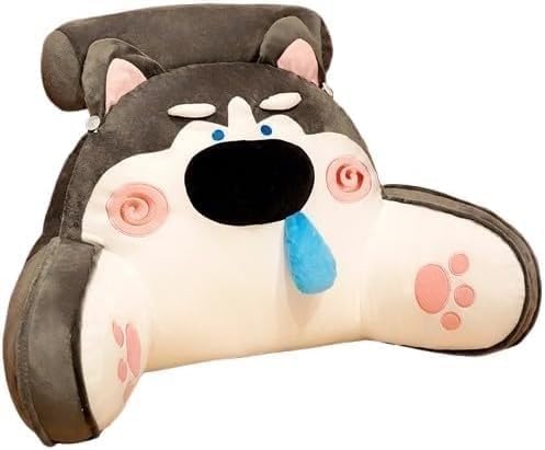 Reading Pillow for Bed with Arms, Ergonomic Back Support Cushion Chair for Adults, Soft Bed Rest Pillow for Sitting, Floor, Sofa - Perfect for