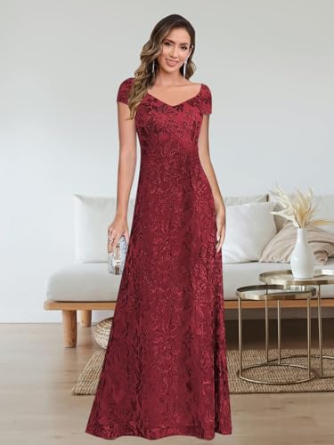 BANTRATIC Sequin Mother of The Bride Dresses for Women Column Long Formal Wedding Guest Gown Elegant Evening Cocktail Party3