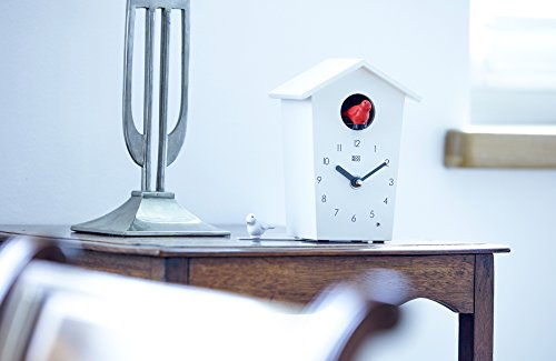 Coucou moderne KOOKOO Birdhouse Mini blanc avec chants d'oiseaux - 7
