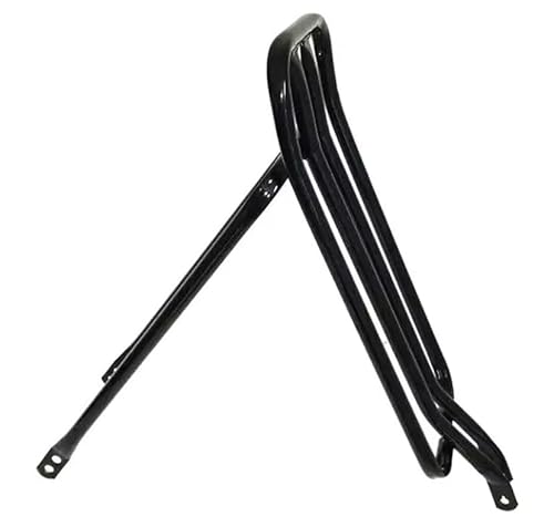 Suporte de Bagageiro Traseiro para Bicicleta Tubular Reforçado Preto