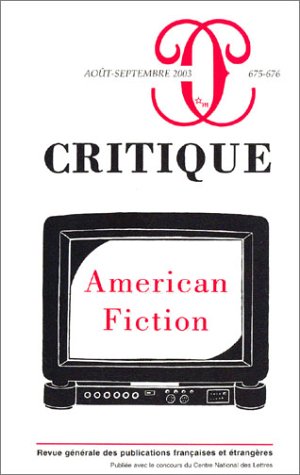 Critique 675-676 American fiction : Buy Online at Best Price in KSA ...