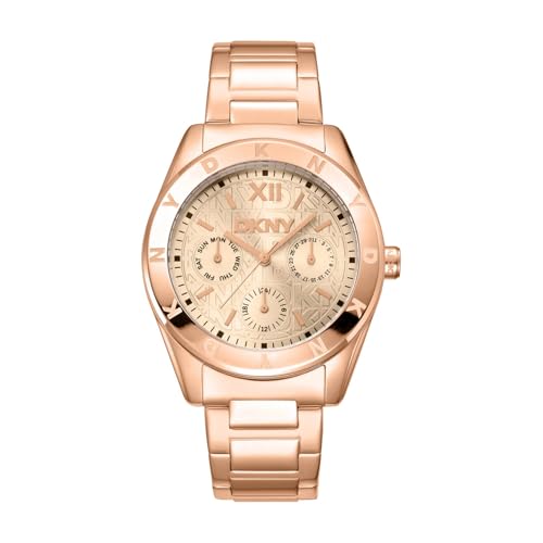 DKNY DK1L015M0045 Active Chambers Women’s Watch, 36 mm, Rose Gold
