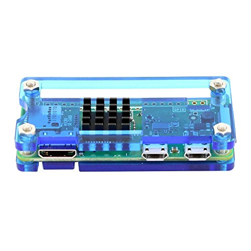 Image of REES52 Raspberry Pi Zero /2W Starter Kit for Raspberry Pi Zero W and Pi Zero 1.3 (Acrylic Blue)