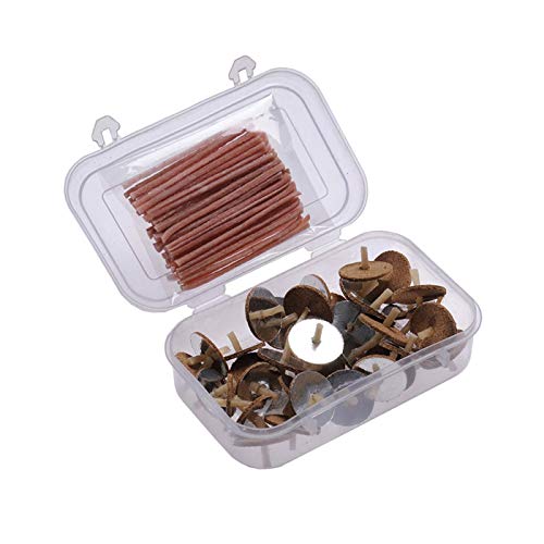 Round Floating Wicks, Floating Candles, Extra Long Wicks, Wicks with Cork disc Holders, 100 Wicks, Replacement Wicks, Multipurpose Floating Oil Wicks for Birthday, Home, Holidays