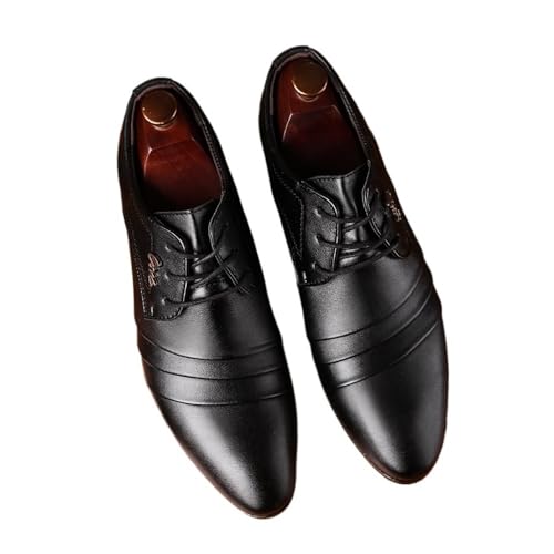 Men's Leather Shoes Large Size Casual Business Shoes Oxfords(8)4