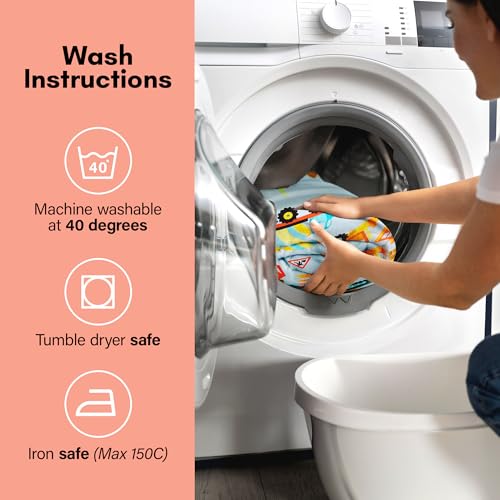 Rapport Home Furnishing Pink Butterfly Single Duvet Cover Set | Reversible Easy Care Polycotton Bedding with 1 Pillowcase - 135x200cm, Twin