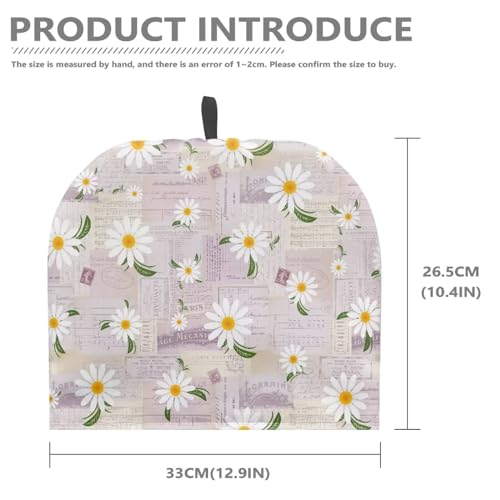 Image of Generic Hudotybom Daisy Tea Cozy for Teapot Insulated Large Teapot Cover to Keep Warm Tea Kettle Cover Machine Washable Coffee Pot Cloth Covers Kitchen Home Decorations for Housewife Mom, CZA49