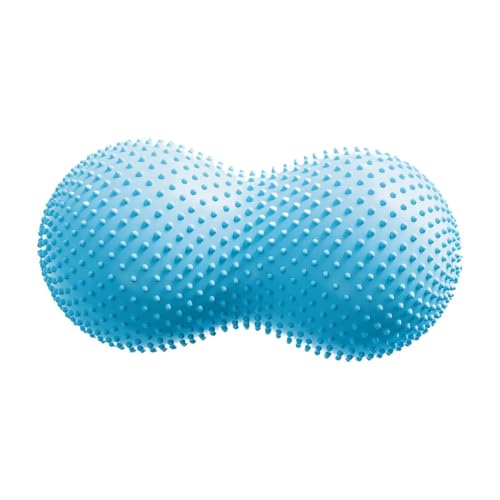 APLVFFZH Peanut Ball Pelota Inflable Balón de Pilates Pelota de Estabilidad Asiento Ergonómico para Niños y Adultos Adecuado para Fitness, Azul