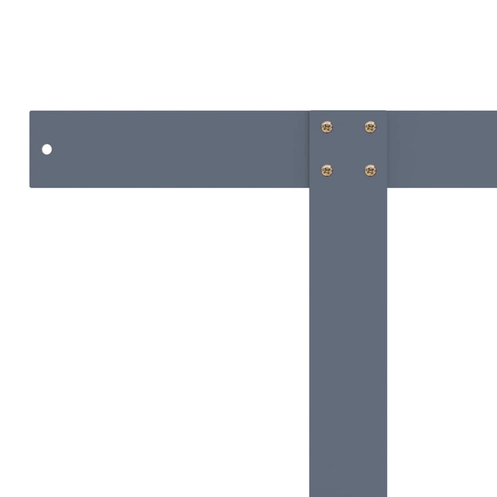 Respaldo para sofá palets Hierro 110 cm Gris Claro Accesorio Muebles de jardín