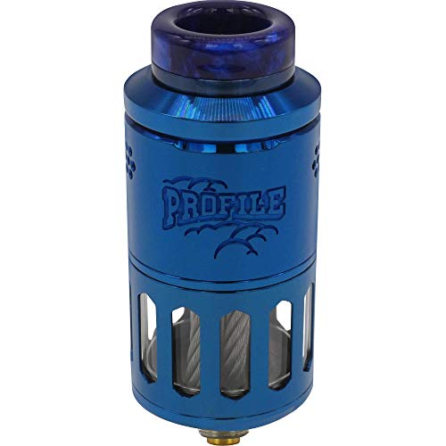 Wotofo Profile RDTA Tank Clearomizer 6,2 ml, Durchmesser 25 mm, Riccardo Verdampfer für e-Zigarette, blau