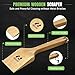 Naturolic All-Natural Wooden Grill Scraper for BBQ Grilling 14