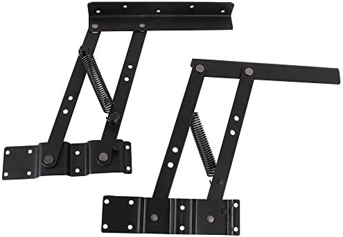 Lift up Top Modern Coffee Table Desk Mechanism Hardware Fitting Convertible Furniture Hinge Spring Stand Rack Bracket 240mm/9.45 Inch (Spring-actuated)