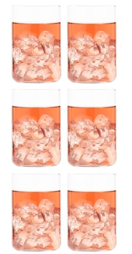 Toyo Sasaki Glass B-09128CS Whiskey Tumbler, 12.8 fl oz (355 ml), Set of 6, Shatter-Resistant, Dishwasher Safe