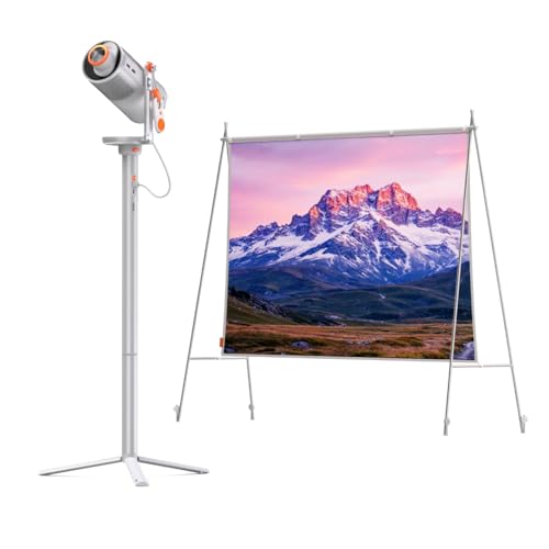 XGIMI MoGo 4 Proyector Kit para Exteriores, Incluye 1 Filtros, Soporte PowerBase con Batería, Pantalla de 70', 450 Lúmenes ISO, Autonomía 5h, Google TV con Netflix Oficial