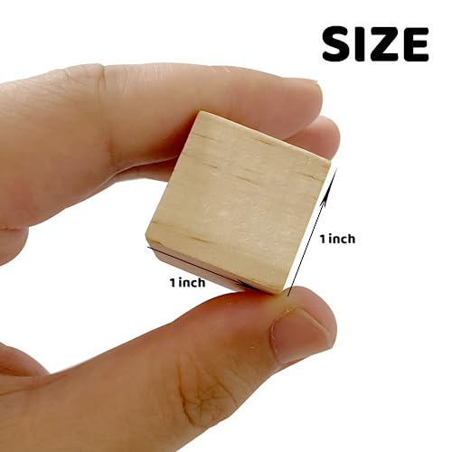 Muxgoa MUXGOA039 Unfinished Wooden Cubes,Pack Of 50 Wood Blocks thumb #1