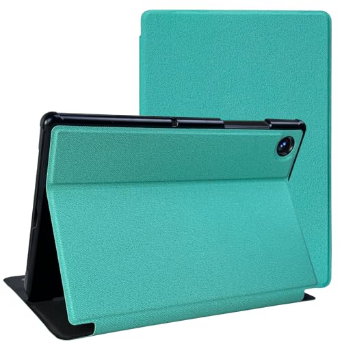 SSSGRGB Case for Samsung Galaxy Tablet A8 10.5 Inch 2021 (SM-X200/X205/X207) Ultra-Thin PC Drop-Proof Tab Case with Auto Sleep/Wake Smart Cover Magnetic Holder with Two Angles Light Green