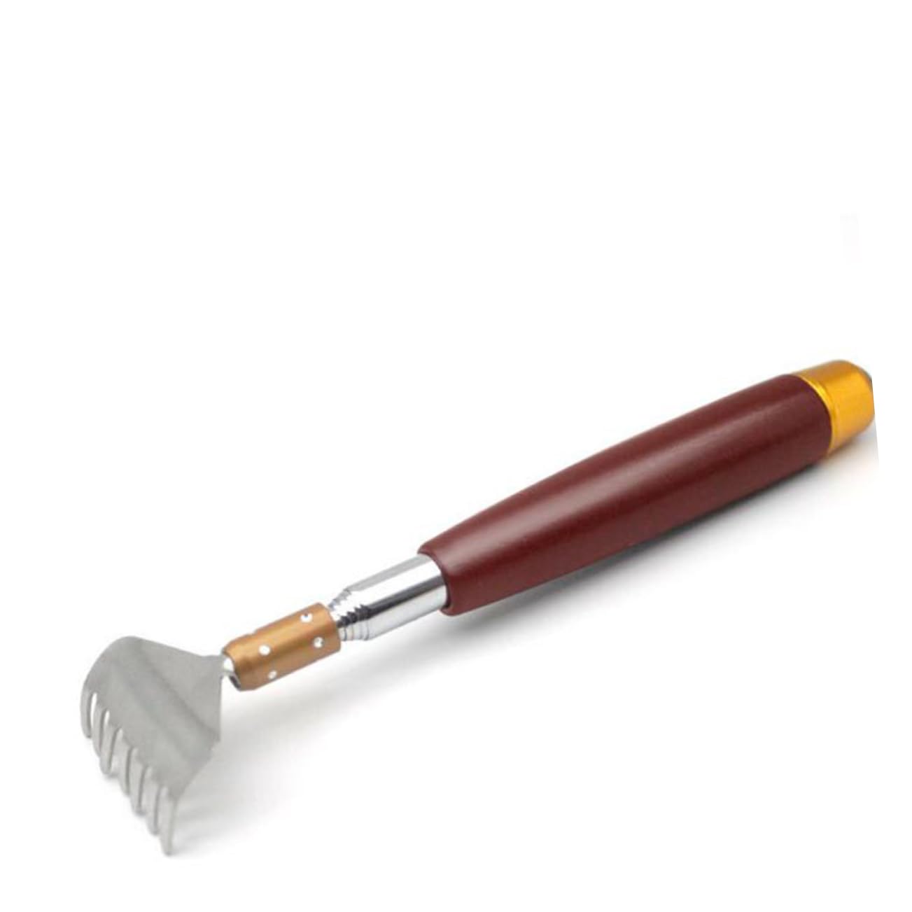 2 piezas de rascador de espalda elástico, rascador de espalda de mano, herramienta raspadora, rascador de acero inoxidable, herramientas para hombres, masajeador de cosquillas, hombre de madera