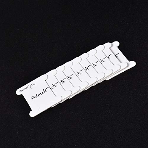 Peirich Embroidery Floss Organizer Box - 36 Compartments with 120 Hard Floss Bobbins and 2 Pieces 459 Color Number Stickers