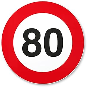 DankeDir! 80. Geburtstag Kunststoff Schild 20 x 20 cm Geschenk 80 Geburtstag Opa Oma Geschenkidee Geburtstagsgeschenk…