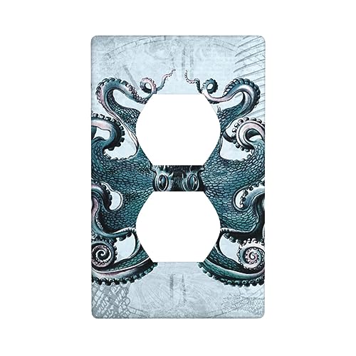 Cubierta de interruptor de pulpo retro decoración individual para pared de dormitorio 2