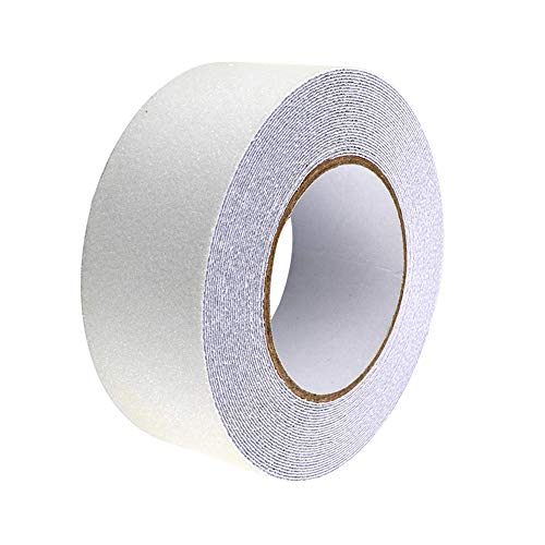 QitinDasen 10m X 5cm Premium Transparent Anti-Rutsch Klebeband, Rutschfestes Sicherheitsband, Antirutschband Selbstklebend, für Innen- und Außenbereich Cover