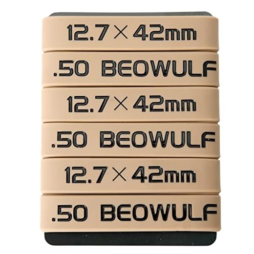 Aolamegs 50 Beowulf /12.7x42mm Magazine Marking Band 6 Pack (Khaki-Black)