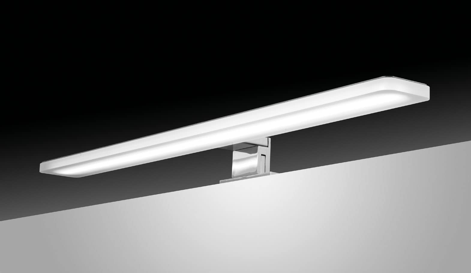 Led Spiegelleuchte 30cm 8w 880lm Badezimmer Schrankleucht Schrank-Beleuchtung Klemmleuchte Schminklicht 3000K…