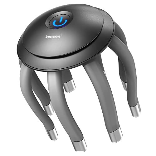Kensen ヘッドスパ 電動頭皮ケア エステ器 タコ足 3D振動 6種モード...