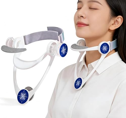 Image of 360 Adjustable Neck Brace, White | Posture Corrector, For Men and Women, Relieves Neck and Shoulder Discomfort, For Prolonged Work