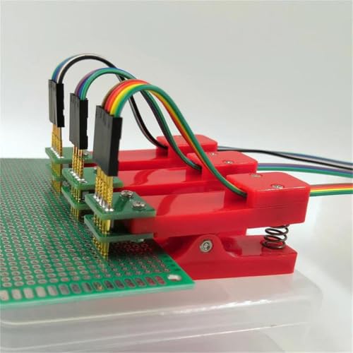 Pince PCB pour flasher un firmware sans soudure avec sonde de test 3P