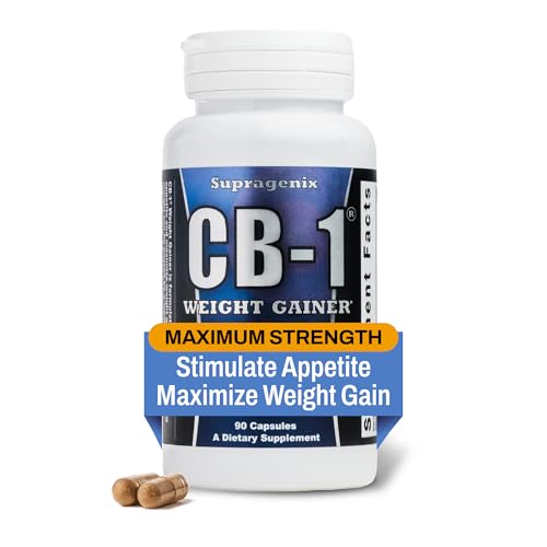 CB-1 Weight Gainer Pills (90 Count) | Weight Gain Support for Women & Men | Clinically Tested Appetite Booster | Powerful Mass Gainer