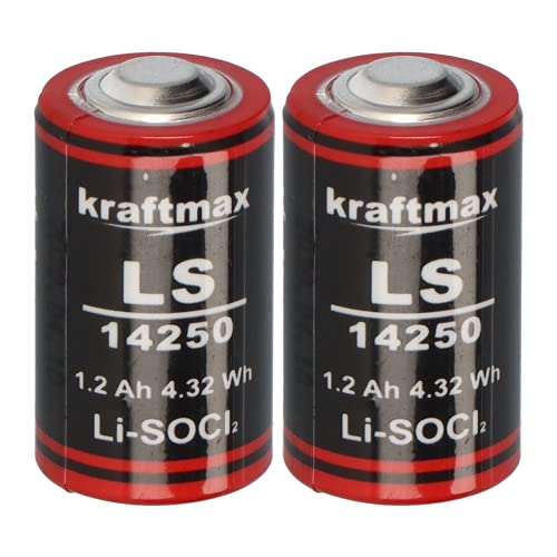 2 batterie al litio LS AA ER14250 Li-SOCl2 LS14250 2 pezzi