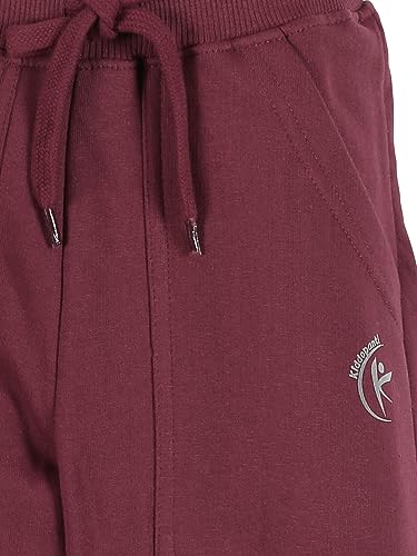 Image of KiddoPanti Boys Solid Fleece Track Pants | Cotton Poly Fleece Fabric | Ankle Length Bottom Rib | 2 Front Patch Pocket | Elastic Waist & Drawcord | Jogger Track Pants for Boys