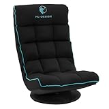 SIÈGE PIVOTANT À 360° POUR PLUS DE LIBERTÉ DE MOUVEMENT – Grâce à sa base stable, le siège de jeu au sol pivote à 360°, offrant une flexibilité maximale en position assise. Idéal pour les jeux vidéo, les jeux sur console, le streaming ou la détente dans le salon. Ce siège de jeu pivotant pratique permet de s'asseoir confortablement et de changer facilement de position.