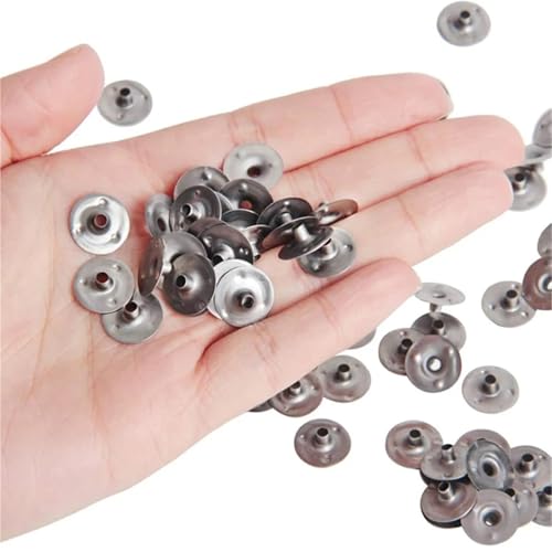 Bases metálicas para mechas de vela 16mm 1000pcs miniatura 4