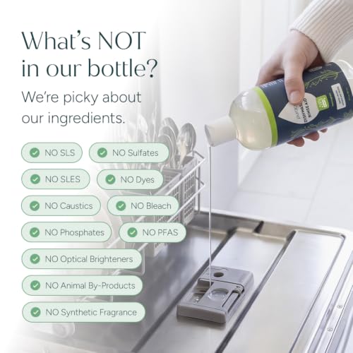 Image of Puracy Dishwasher Rinse Aid Cleaner - Spot & Residue Free, Dishwasher Drying Agent - Must Haves from TikTok Made Me Buy It (Lemongrass, 12 Oz) (Pack of 3)
