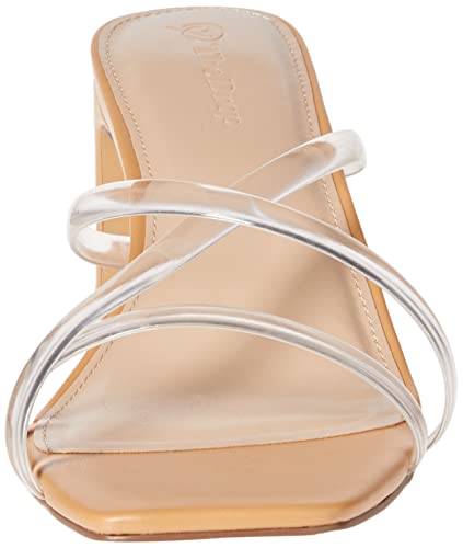 Image of The Drop Women's Amelie Strappy Square Toe Heeled Sandal