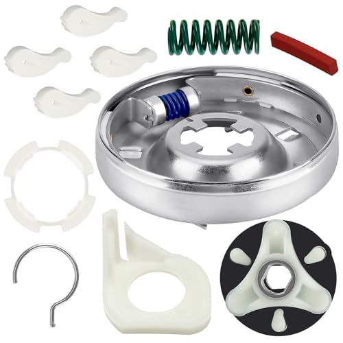 285785 Washer Clutch Assembly Kit & 285753A Motor Coupling Kit & 4x80040 Washer Clutch Kit with Agitator Dogs by puxyblue Fit for Whirl-pool Ken-more Washers