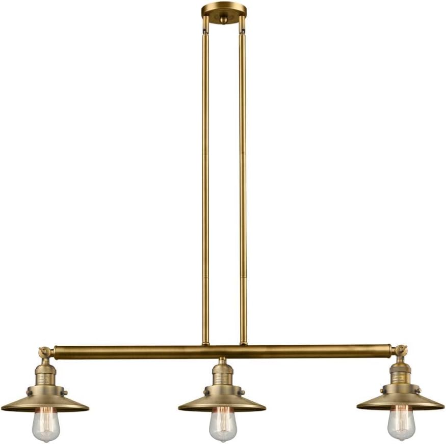 Innovations 213-BK-M6 Transitional Three Light Island Pendant from Franklin Restoration Collection in Black Finish, 6.00 inches