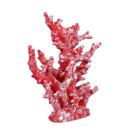 HANABASS Artificial Coral Ornament Style Desktop Decor for Fish Tanks and Home Resin Coral Decoration for Office Bedroom and Living