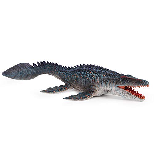 Jinclonder 34 cm/13.4in Fiesta de mosasaurio liopleurodon, simulación de plástico, Animales Marinos Dinosaurios, Decoración Duradera, lavable, resistente al goteo para la decoración