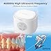 Ultrasonic jewelry cleaning machine, 48KHz deep cleaning professional ultrasonic cleaning machine with one-click operation, jewelry, dentures, glasses, food-grade stainless steel water tank