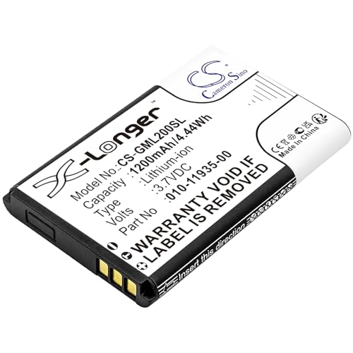 Sisawia Replacement Battery for Garmin 010-01055-15,010-02184-01,GLO,GLO 2,010-11935-00,1200mAh