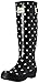 Joules Women's Wellyprint Rain Boot, Cream Spot White, 8 M US