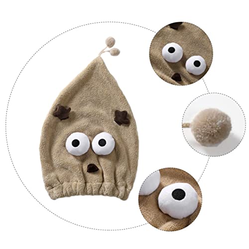 Cabilock 1 pç Touca de cabelo seco de desenho animado Hijab para crianças bonés de banho para crianç