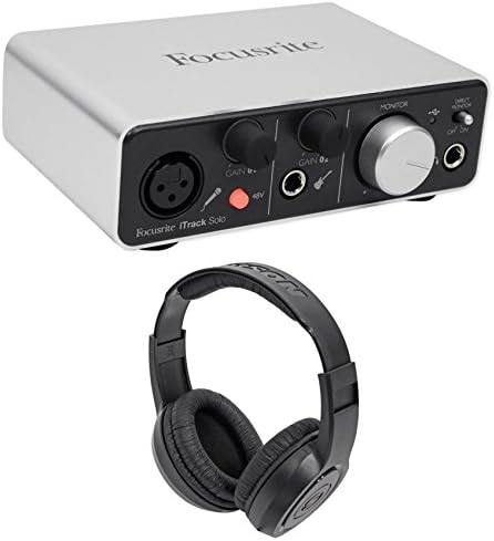 Focusrite ITRACK SOLO LIGHTNING USB Audio Recording Interface+Headphones