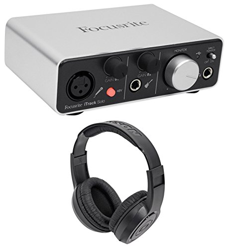 Focusrite Itrack Solo Lightning Usb Audio Recording Interface+Headphones #TOP2