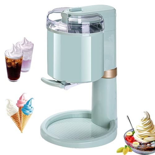 Soft Serve Ice Cream Maker und Desserthersteller 20W Haushalt Eismaschine Eismaishersteller -Spender 1000 ml schnell hergestellt in 10 minuteshy Simple One Push -Betrieb