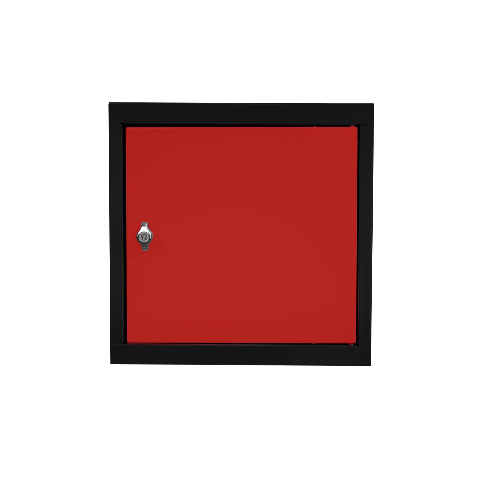 PROREGAL Schließfachwürfel Blocky 40x40x40cm Anthrazit/Verkehrsrot Drehriegelschloss